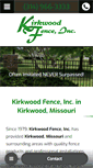 Mobile Screenshot of kirkwoodfence.com