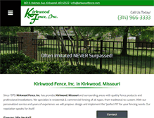 Tablet Screenshot of kirkwoodfence.com